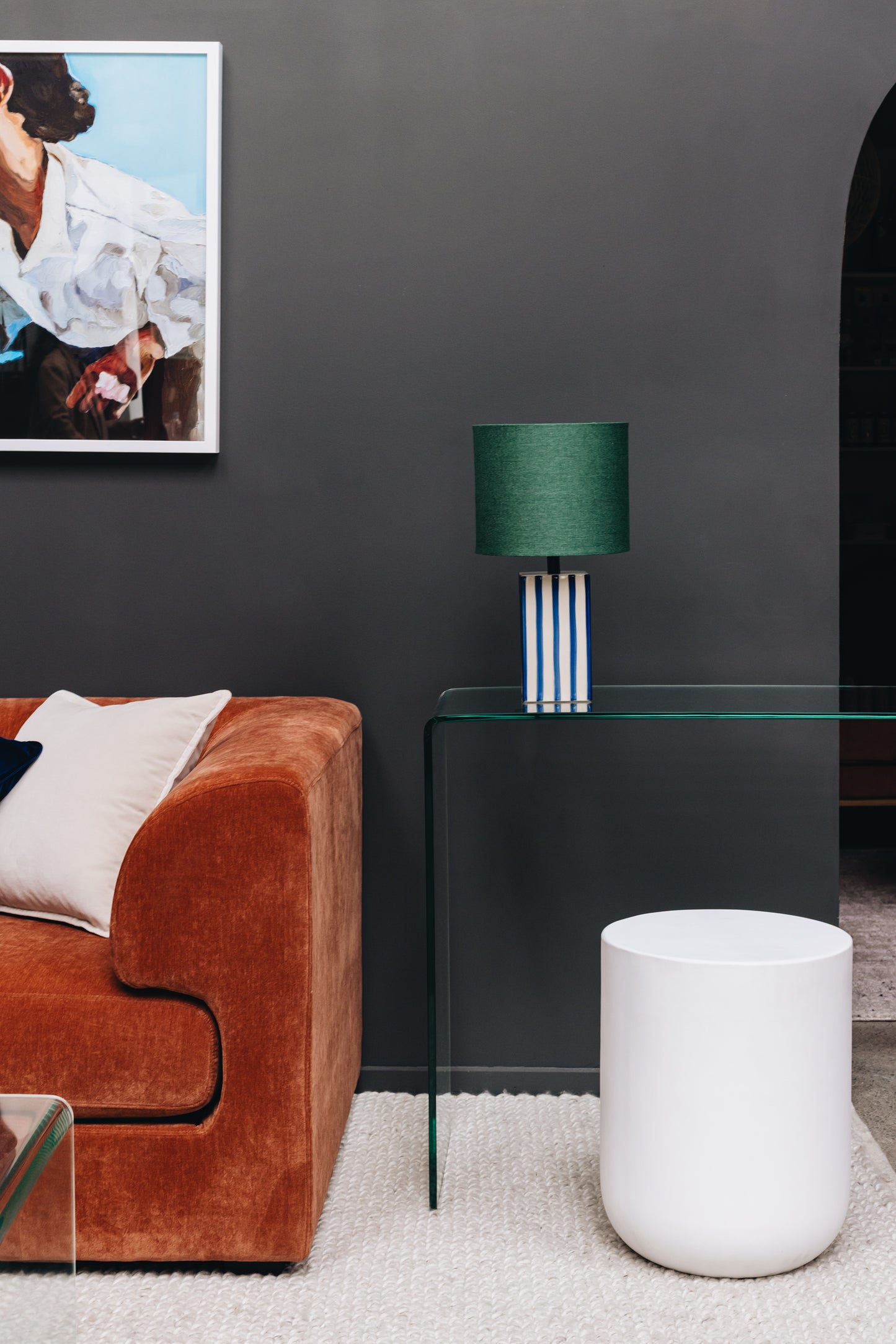 Blanc Concrete Outdoor Side Table-FurniturebyDesign.