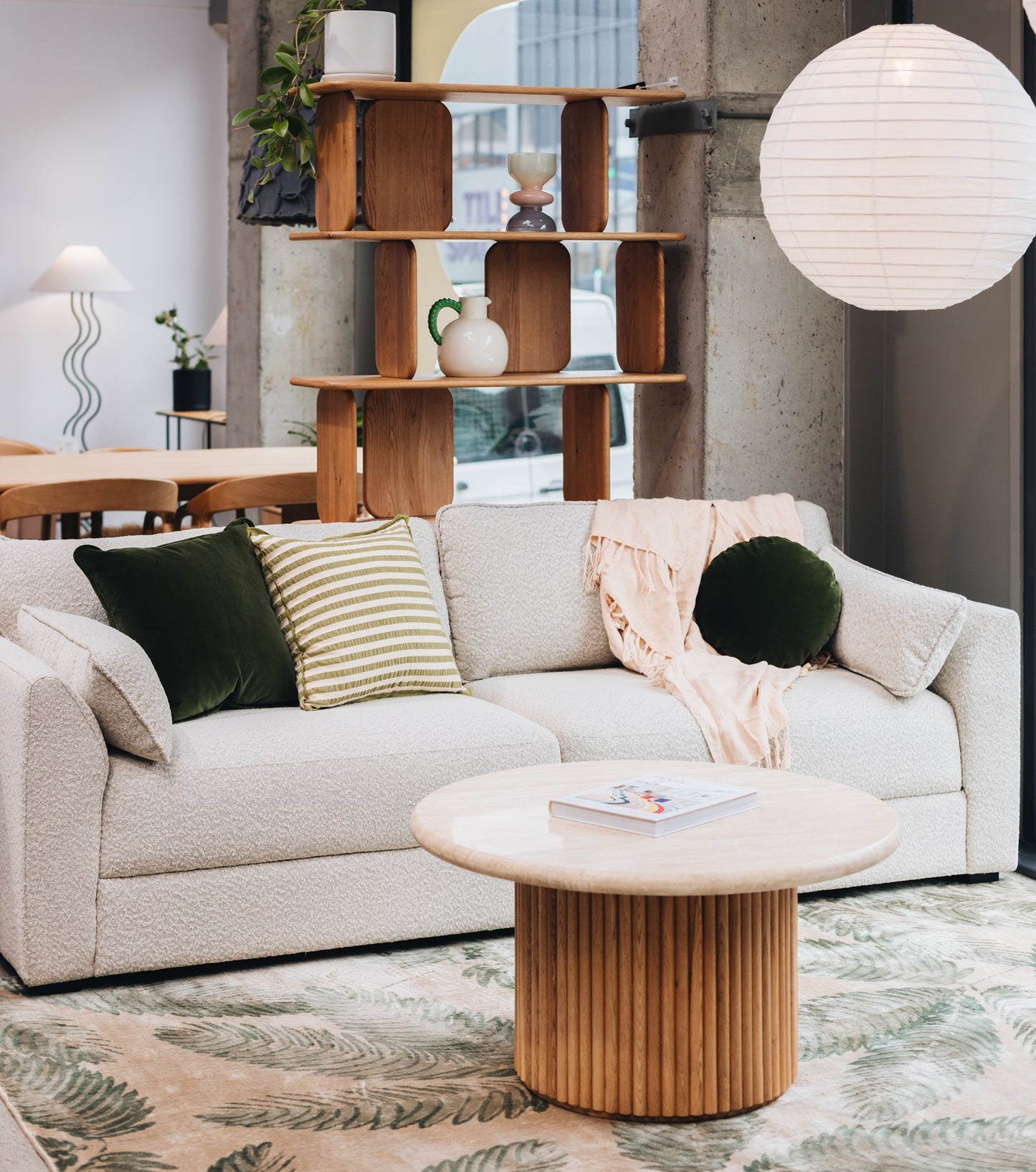 Bonnie 3 Seater Sofa - Pumice Boucle-FurniturebyDesign.