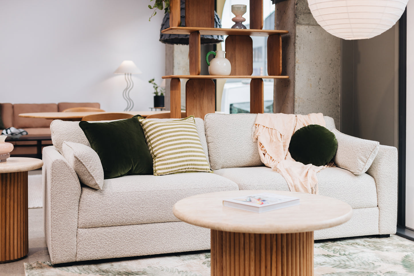 Bonnie 3 Seater Sofa - Pumice Boucle-FurniturebyDesign.