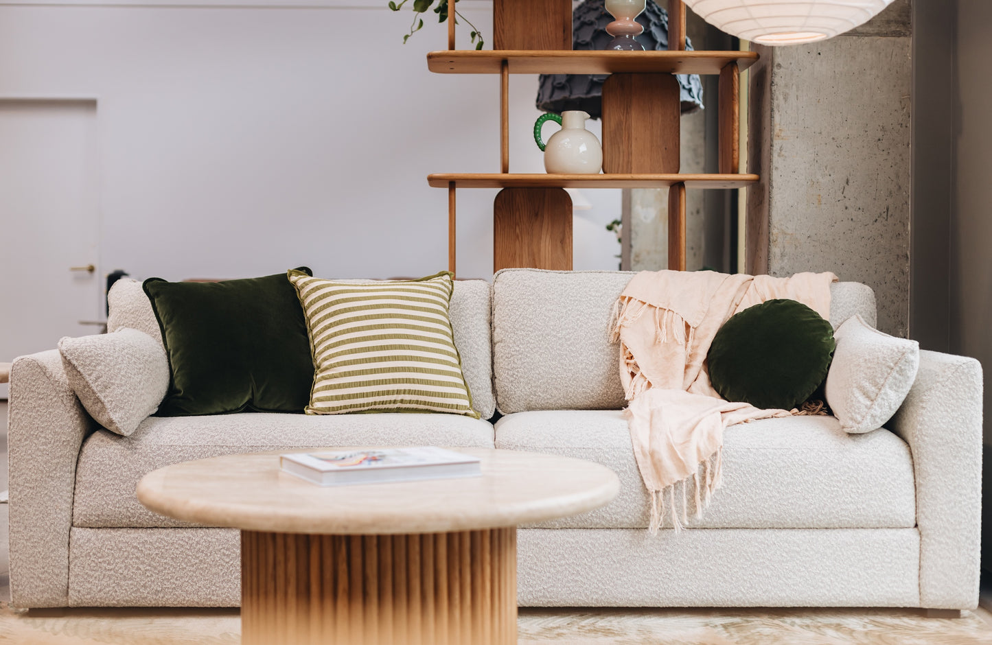Bonnie 3 Seater Sofa - Pumice Boucle-FurniturebyDesign.