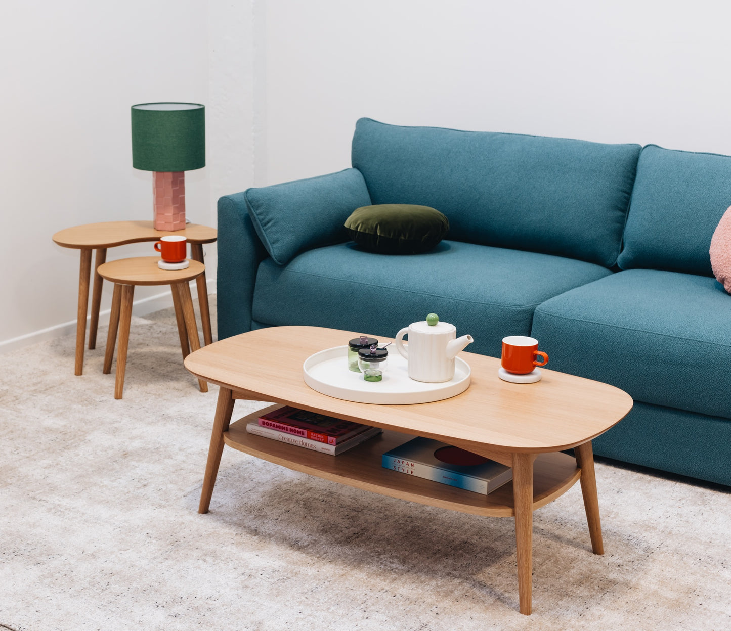 Bonnie 3 Seater Sofa - Denim Boucle-FurniturebyDesign.