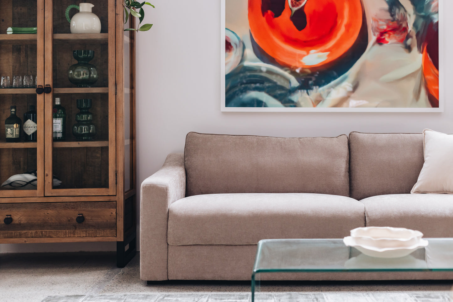 Asha 3 Seater Sofa - Latte | Furniture by Design