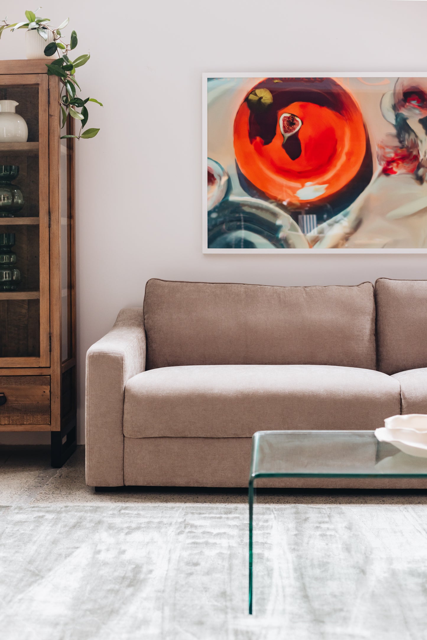 Asha 3 Seater Sofa - Latte | Furniture by Design