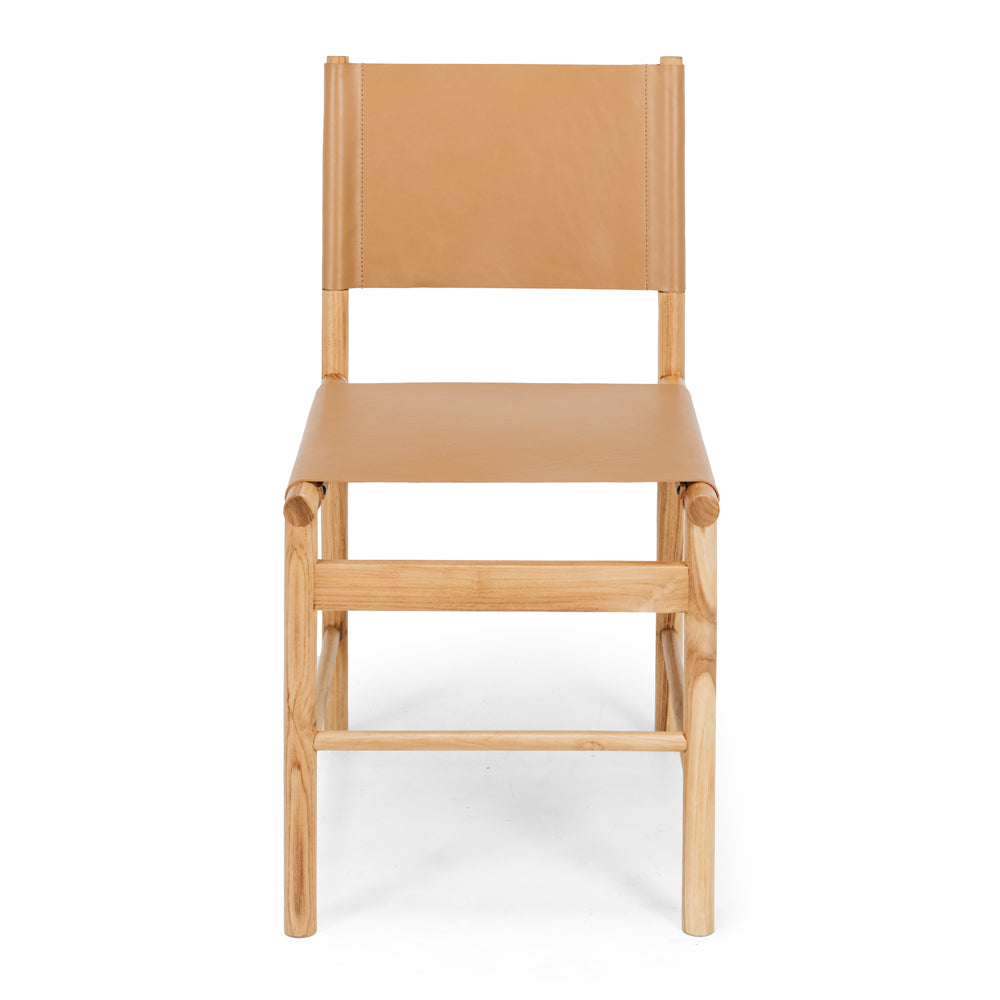 Ned Dining Chair - Saddle Brown-FurniturebyDesign.