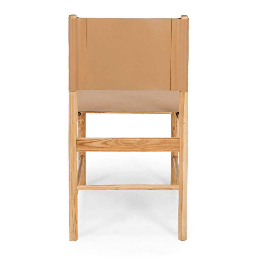 Ned Dining Chair - Saddle Brown-FurniturebyDesign.