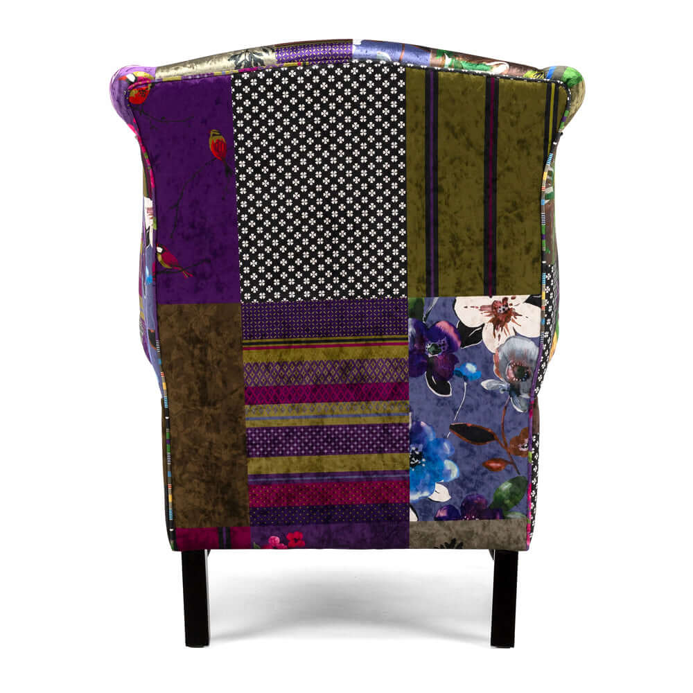 Patchwork Wingback Chair - Furniture by Design