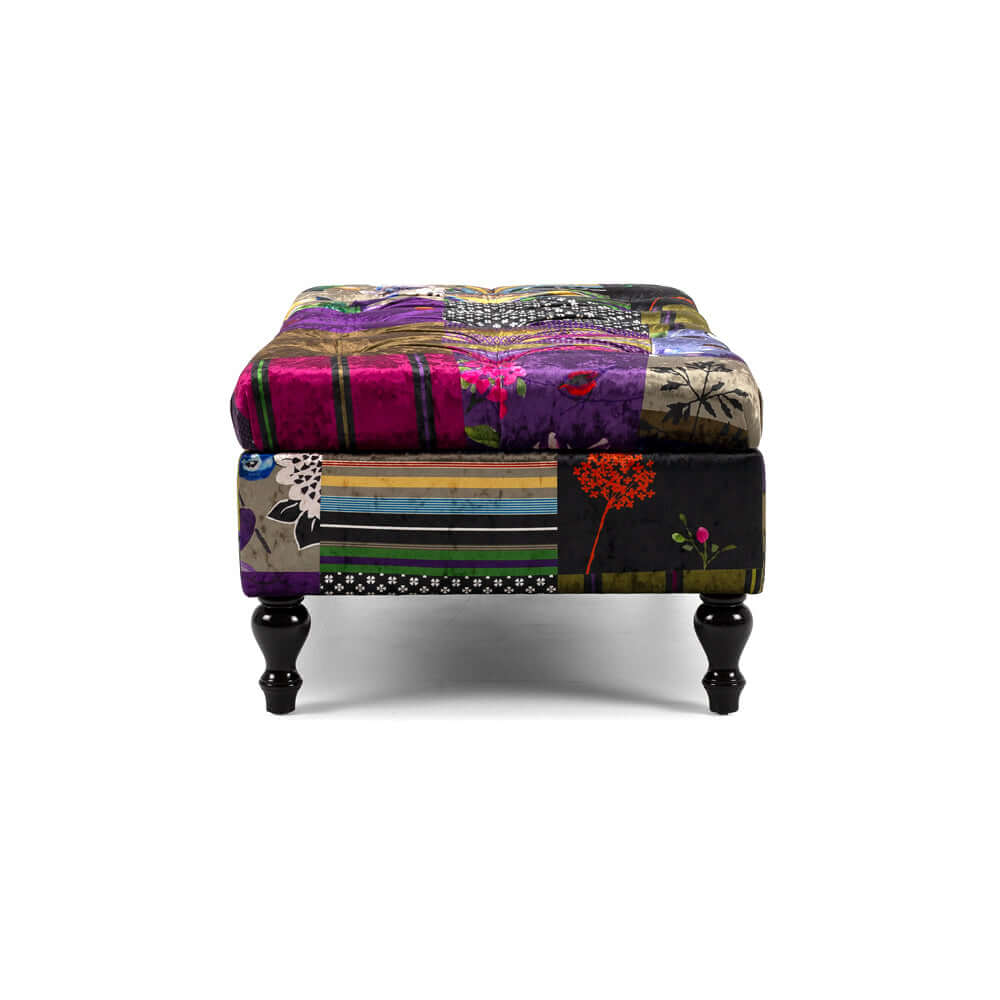 Patchwork Storage Ottoman-FurniturebyDesign.
