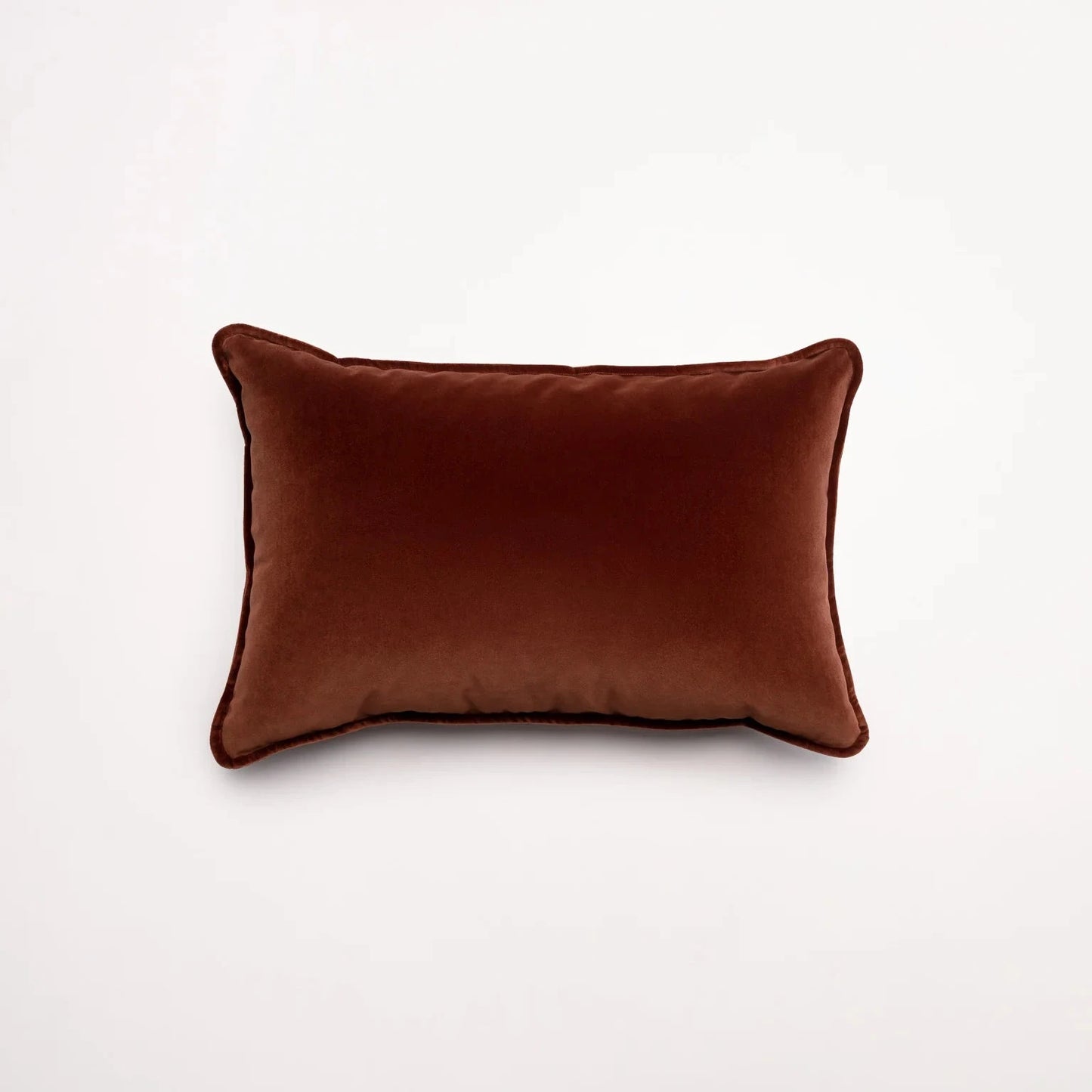 Lumbar Velvet - Chestnut Cushion