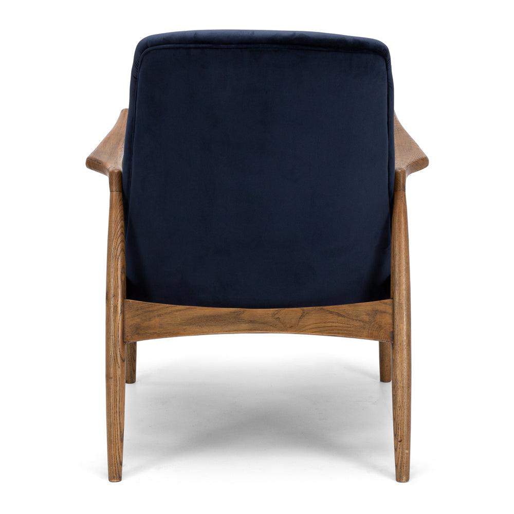 Steiner Armchair Velvet Dark Blue-FurniturebyDesign.