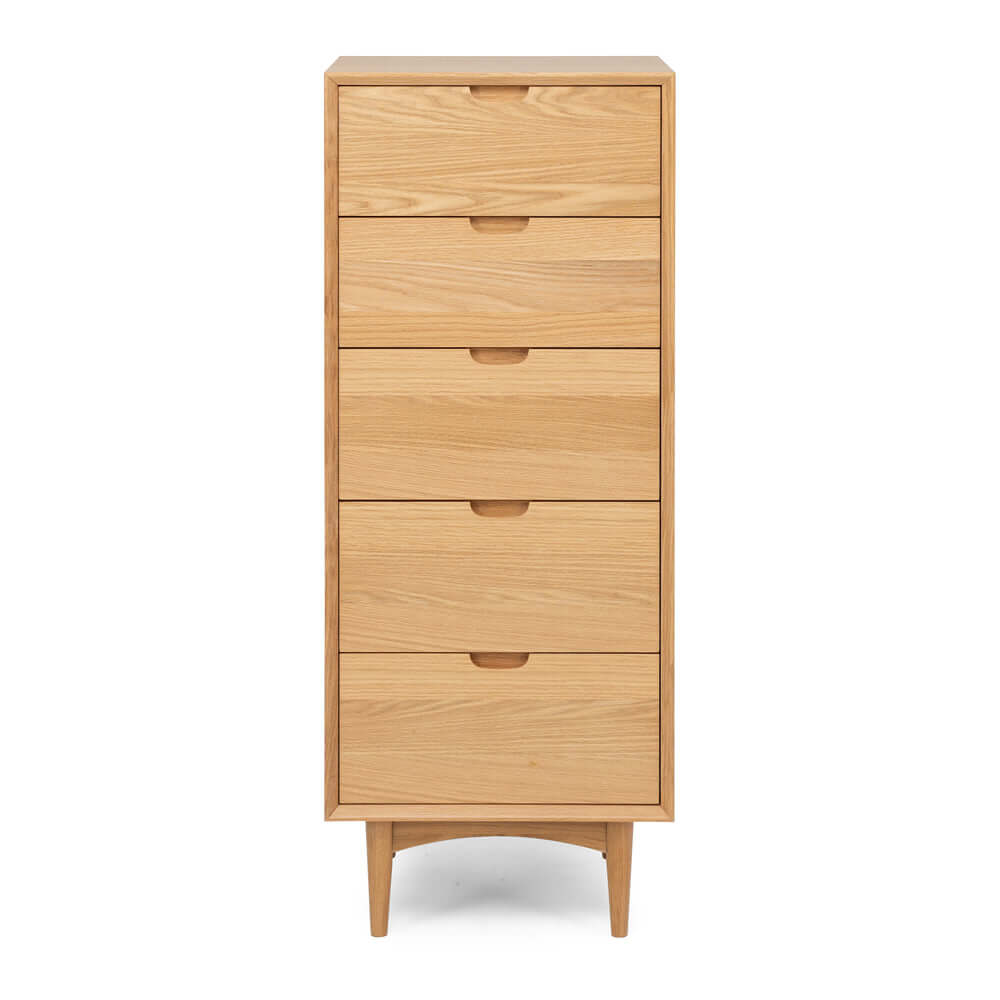 Oslo Tallboy 5drw-FurniturebyDesign.