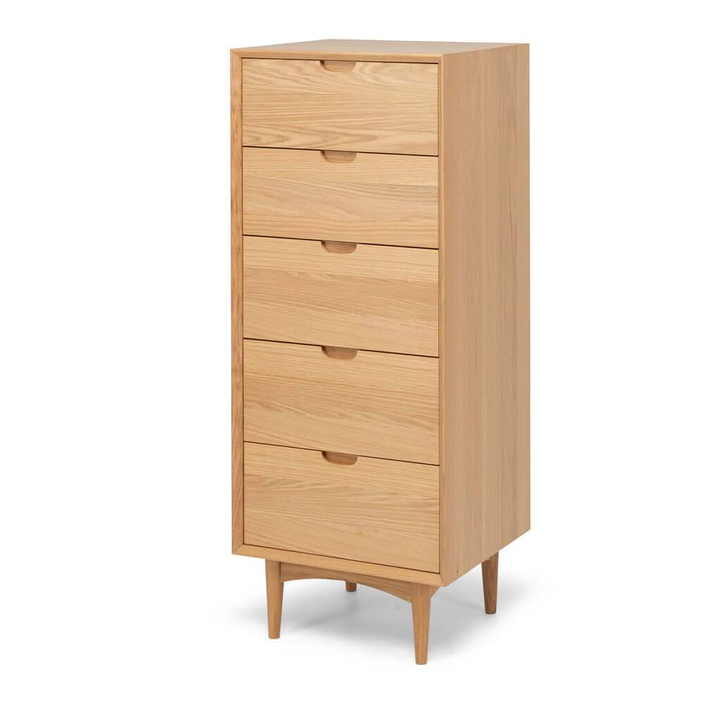 Oslo Tallboy 5drw-FurniturebyDesign.