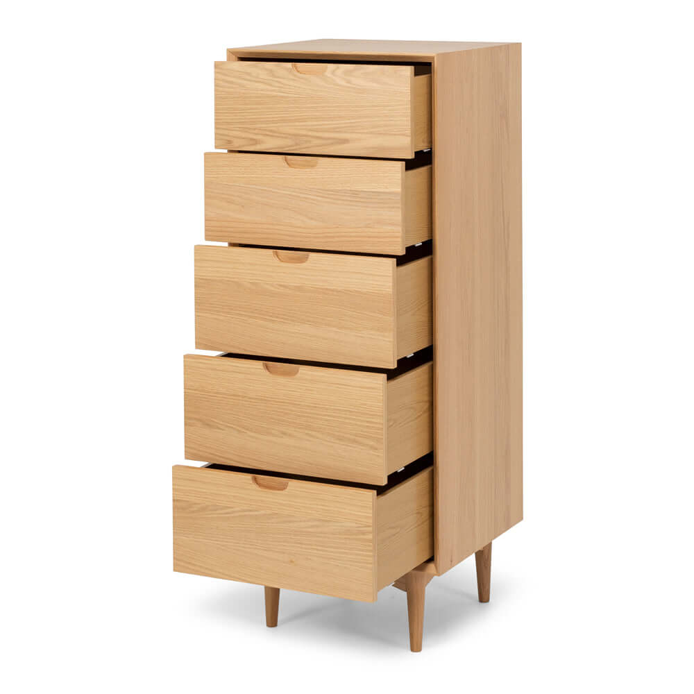 Oslo Tallboy 5drw-FurniturebyDesign.