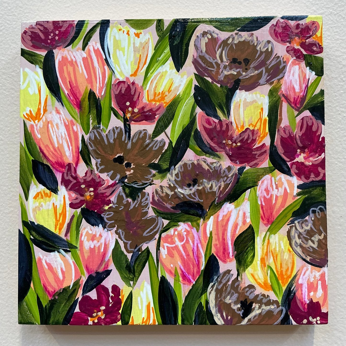 Lizzie Pannell - Mini Blooms #2 Pink Pops-FurniturebyDesign.