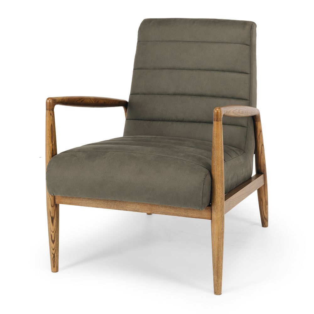 Alan Armchair in Green - Furniture by Design
