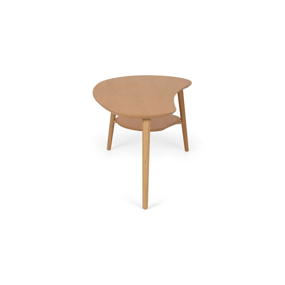 Oslo Coffee Table Shaped with Shelf-FurniturebyDesign.