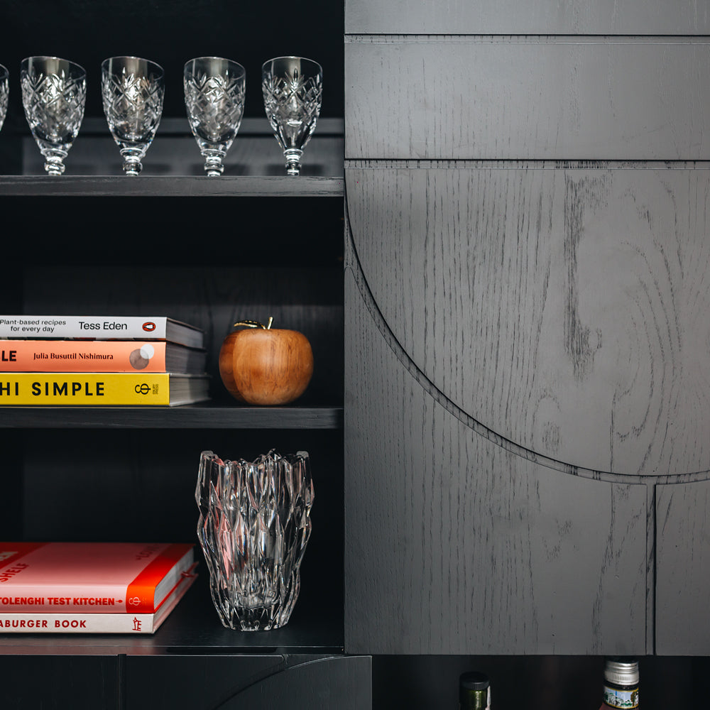 Black oak display cabinet - Furniture by Design