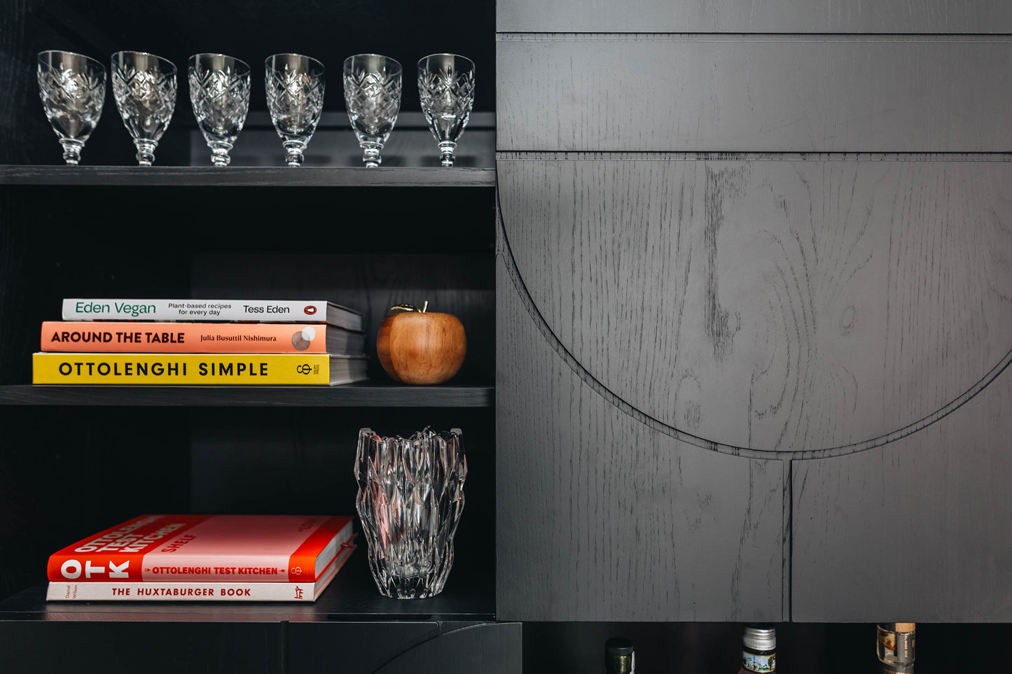 Black oak display cabinet - Furniture by Design