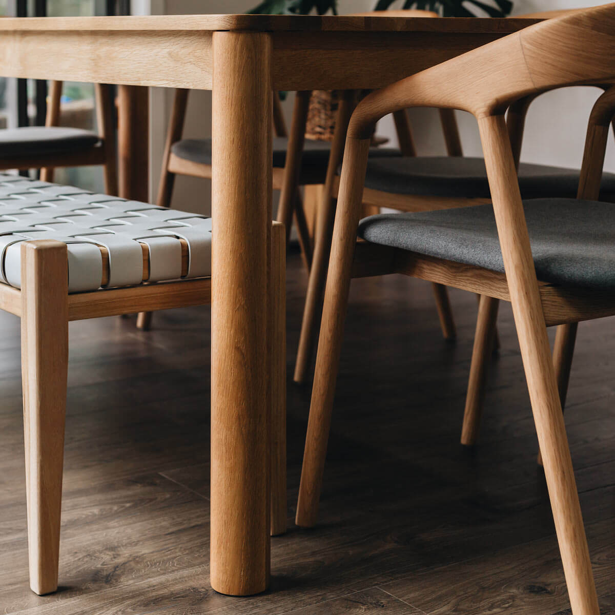 Oliver Oak Dining Table for 6