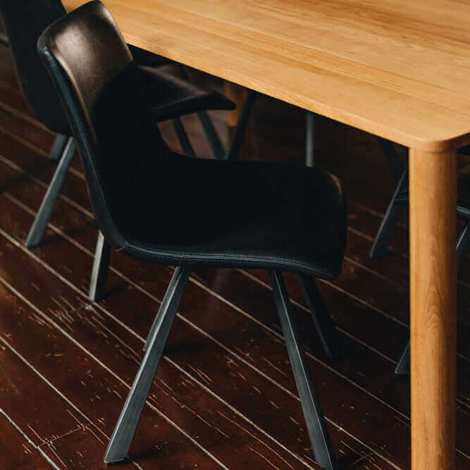 Rustic Dining Chair - Black-FurniturebyDesign.