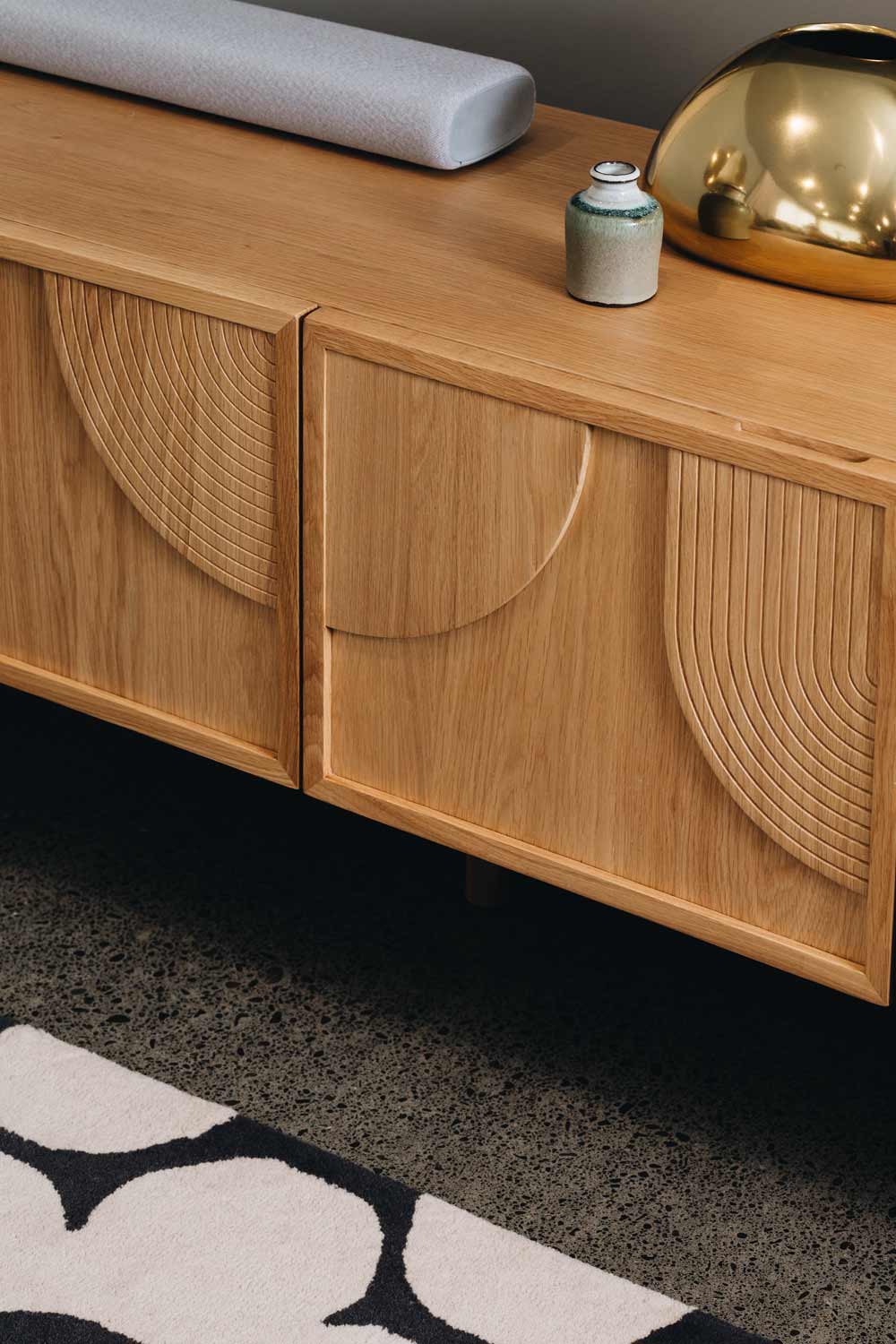 Arc TV Stand Oak - Furniture by Design