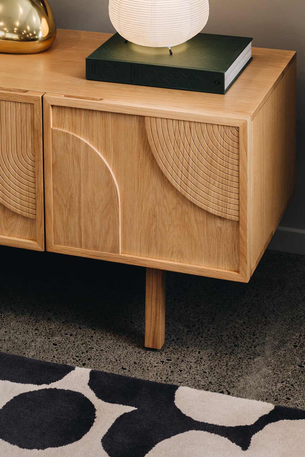 Arc TV Stand Oak - Furniture by Design