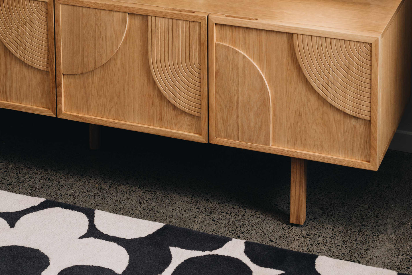 Arc TV Stand Oak - Furniture by Design