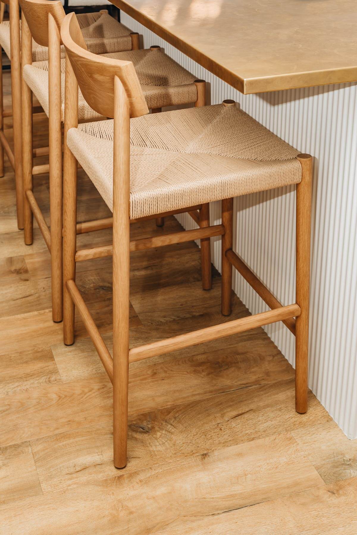 Ingrid Bar Stool-Natural Oak