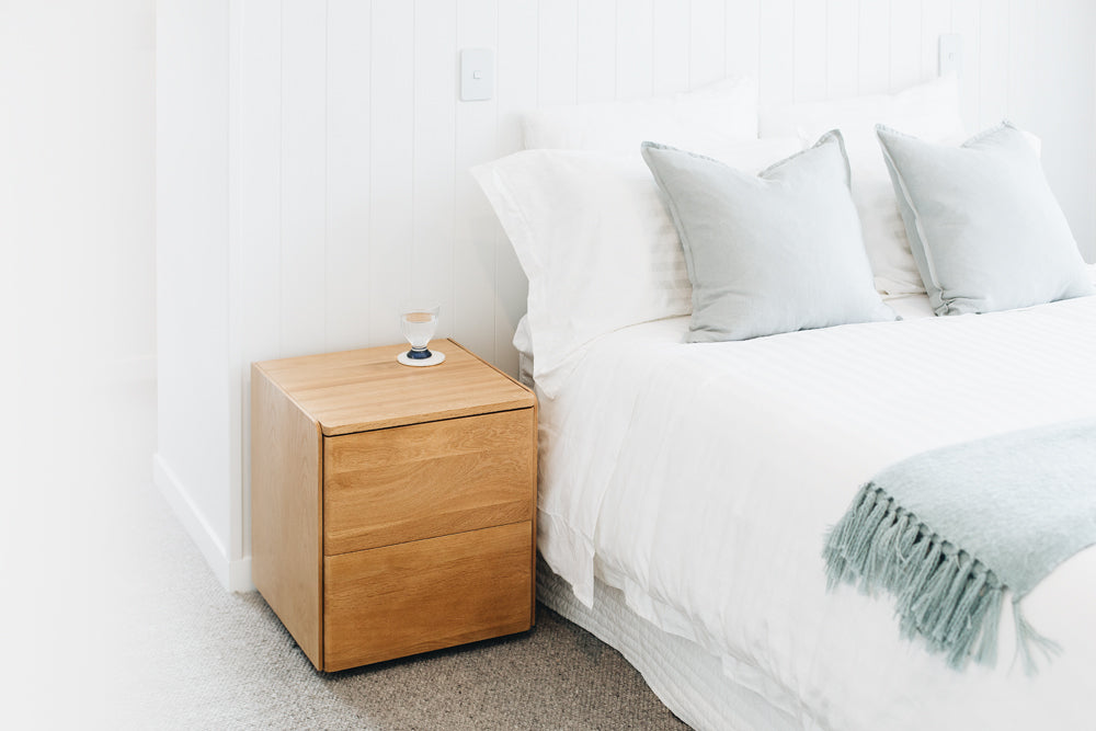 Cube Bedside Natural Oak-FurniturebyDesign.
