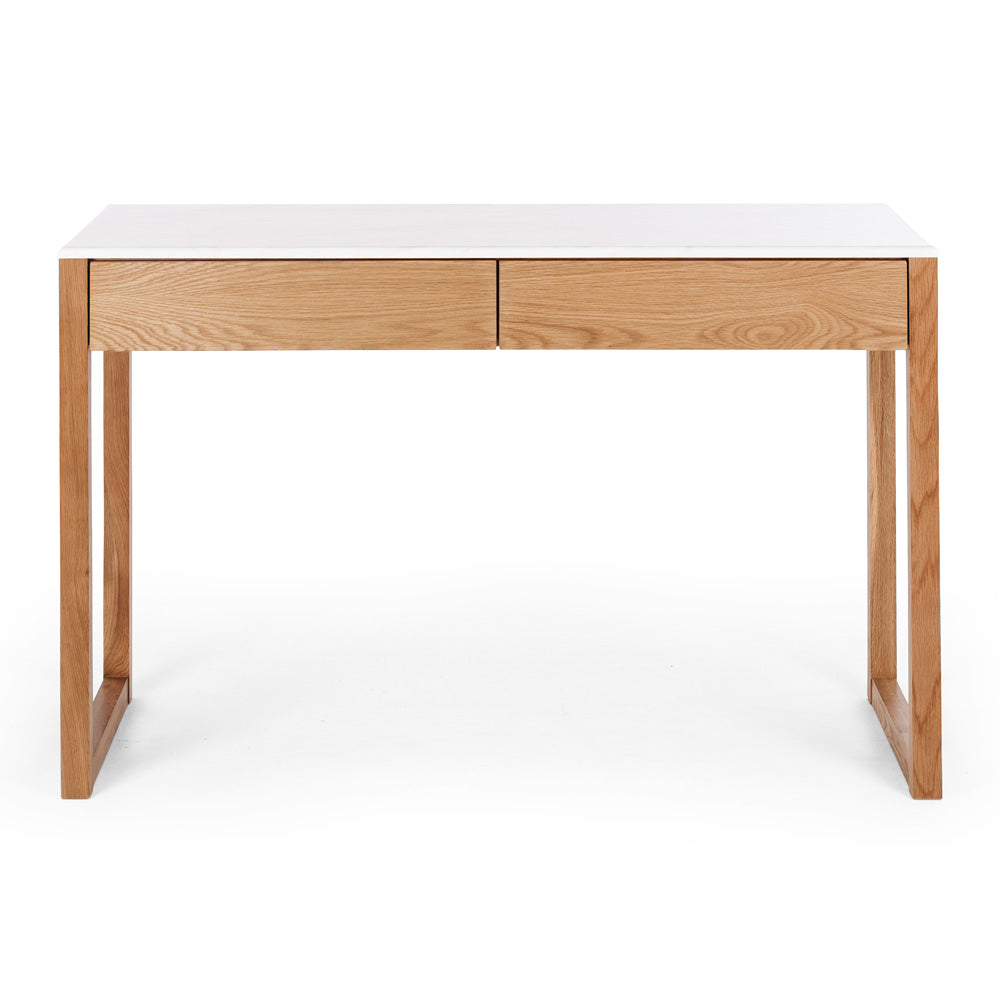 Avalon Oak and Marble Desk - Furniture by Design