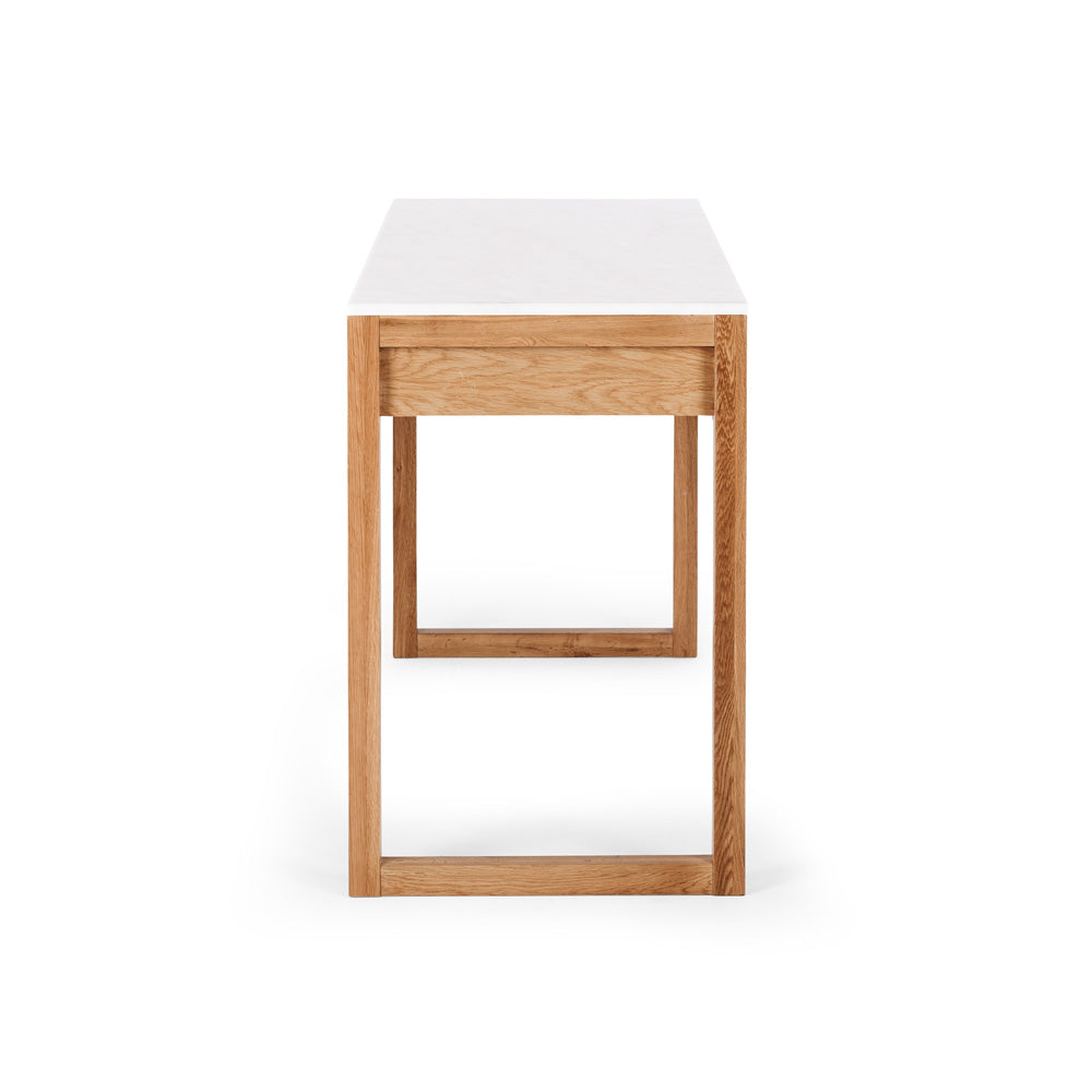 Avalon Oak and Marble Desk - Furniture by Design