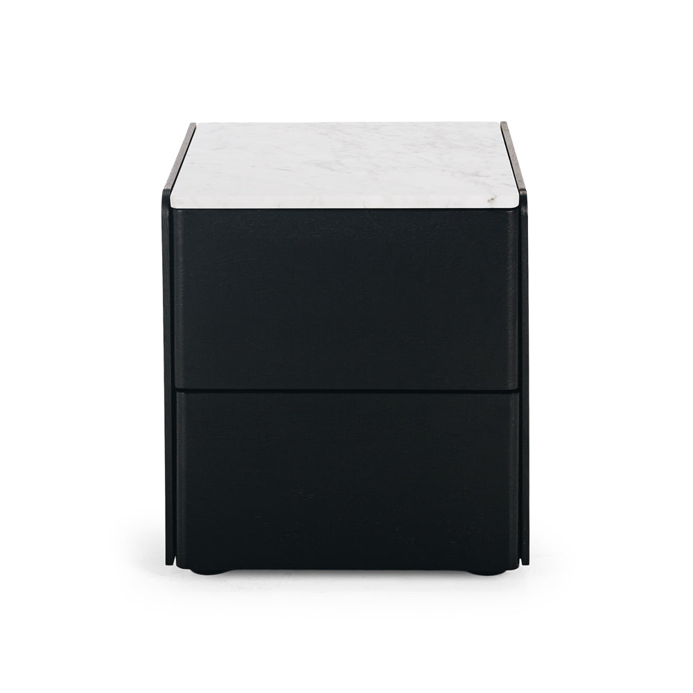 Cube Bedside Marble Top-FurniturebyDesign.