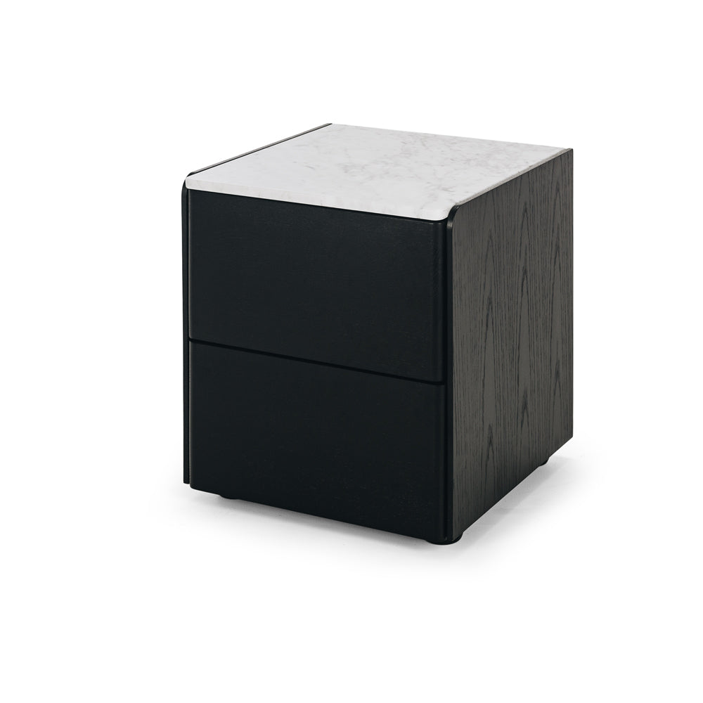 Cube Bedside Marble Top-FurniturebyDesign.