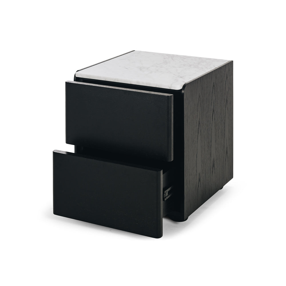 Cube Bedside Marble Top-FurniturebyDesign.