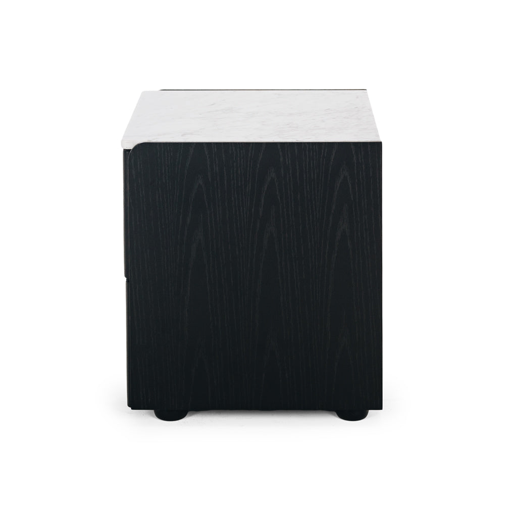 Cube Bedside Marble Top-FurniturebyDesign.
