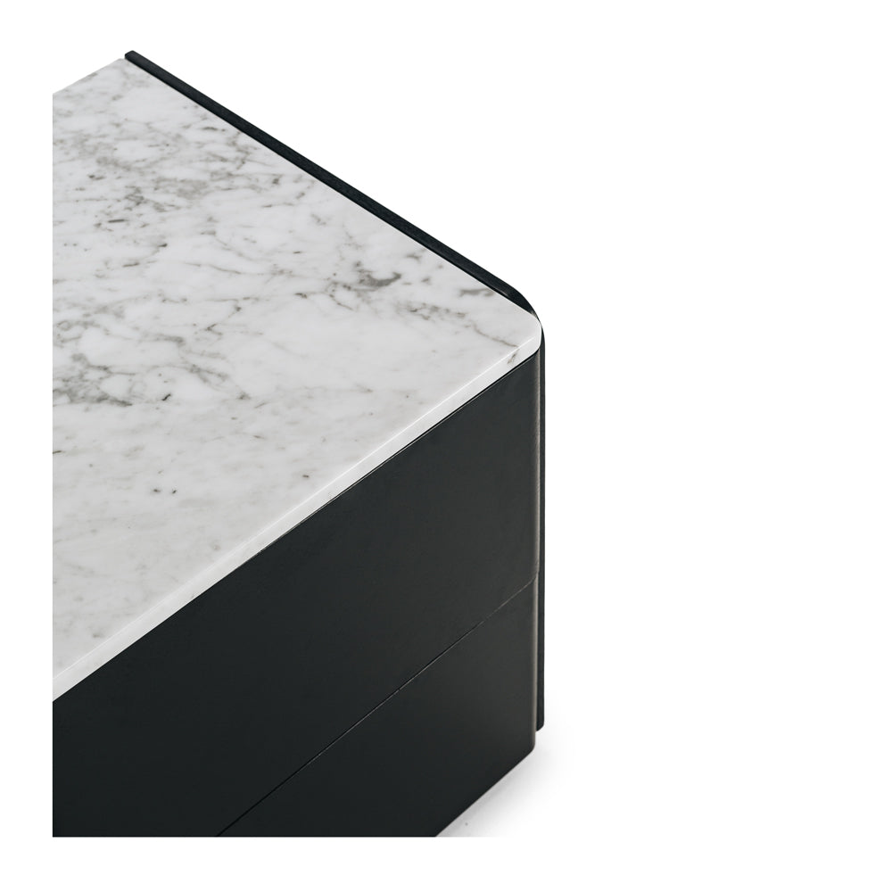 Cube Bedside Marble Top-FurniturebyDesign.