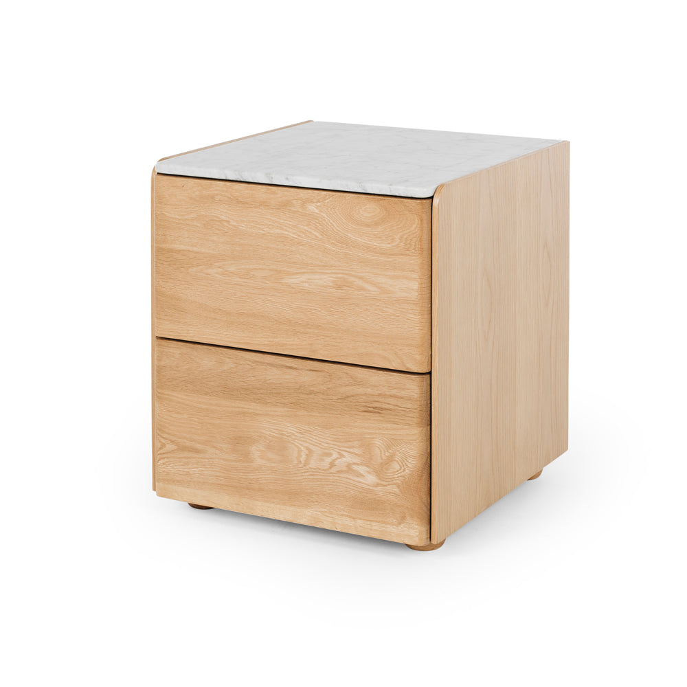 Cube Bedside Marble Top-FurniturebyDesign.
