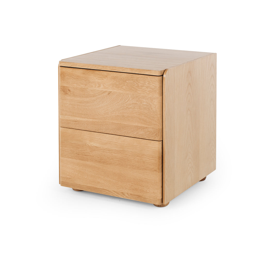 Cube Bedside Natural Oak-FurniturebyDesign.