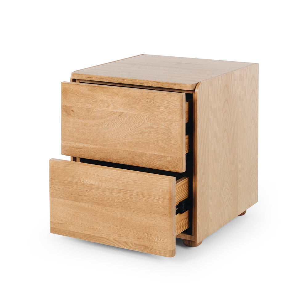 Cube Bedside Natural Oak-FurniturebyDesign.