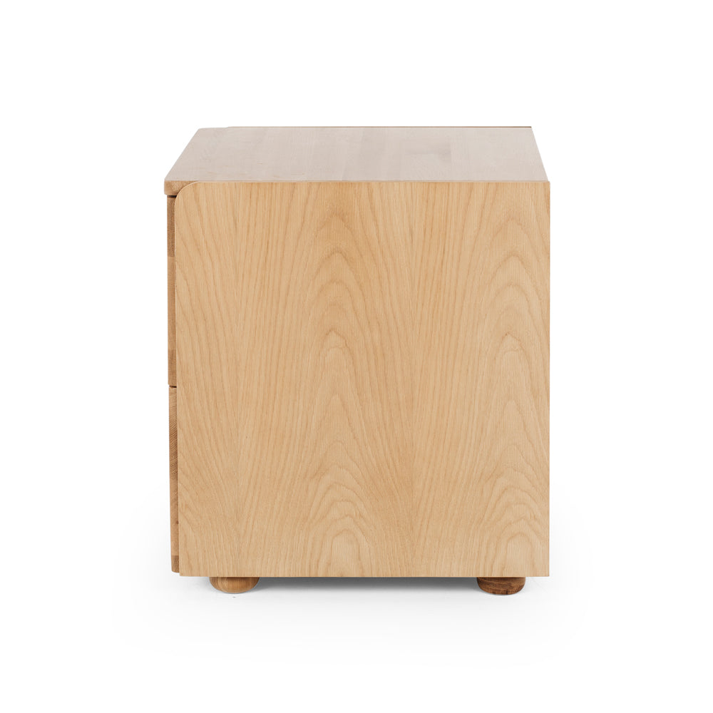 Cube Bedside Natural Oak-FurniturebyDesign.