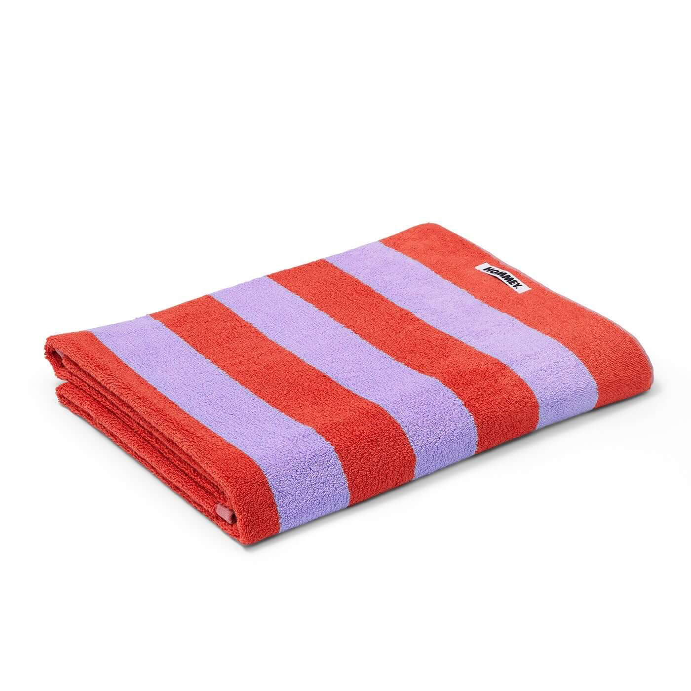 Beach/Bath Towel - Grapefruit Stripes-FurniturebyDesign.