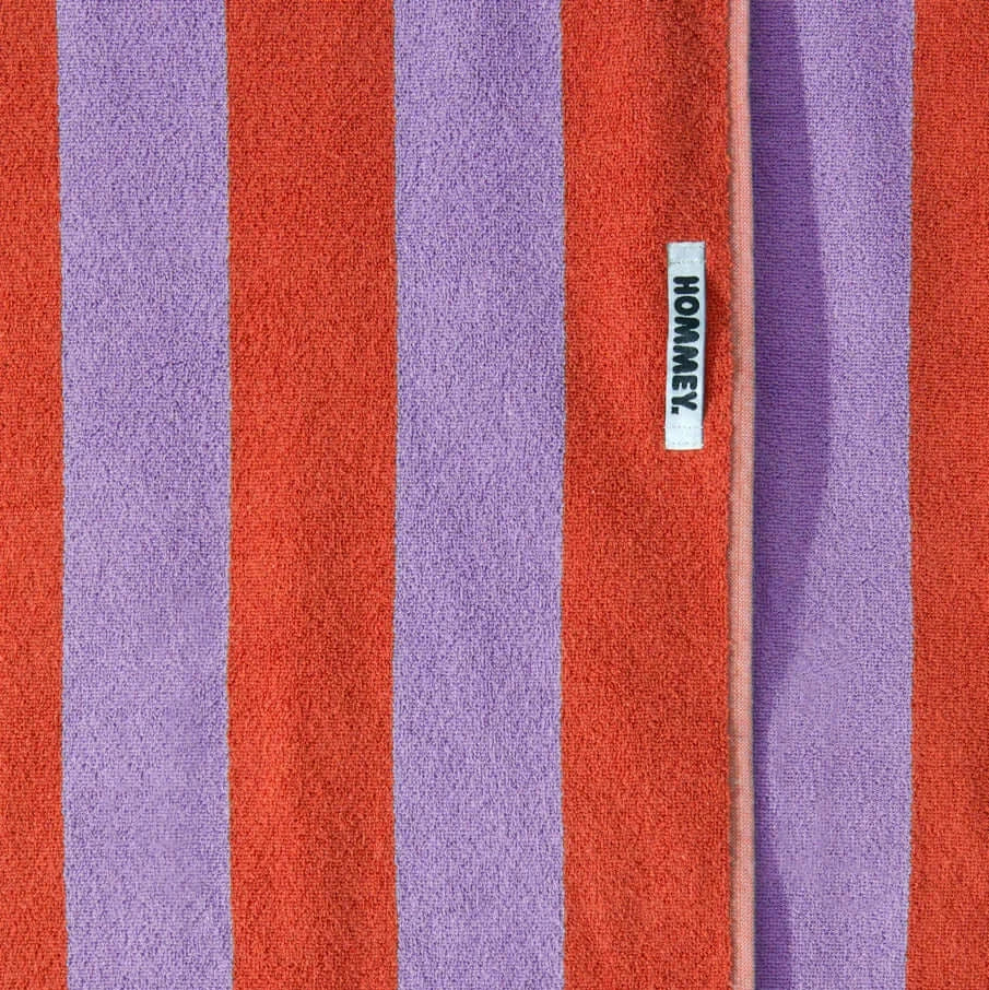 Beach/Bath Towel - Grapefruit Stripes-FurniturebyDesign.