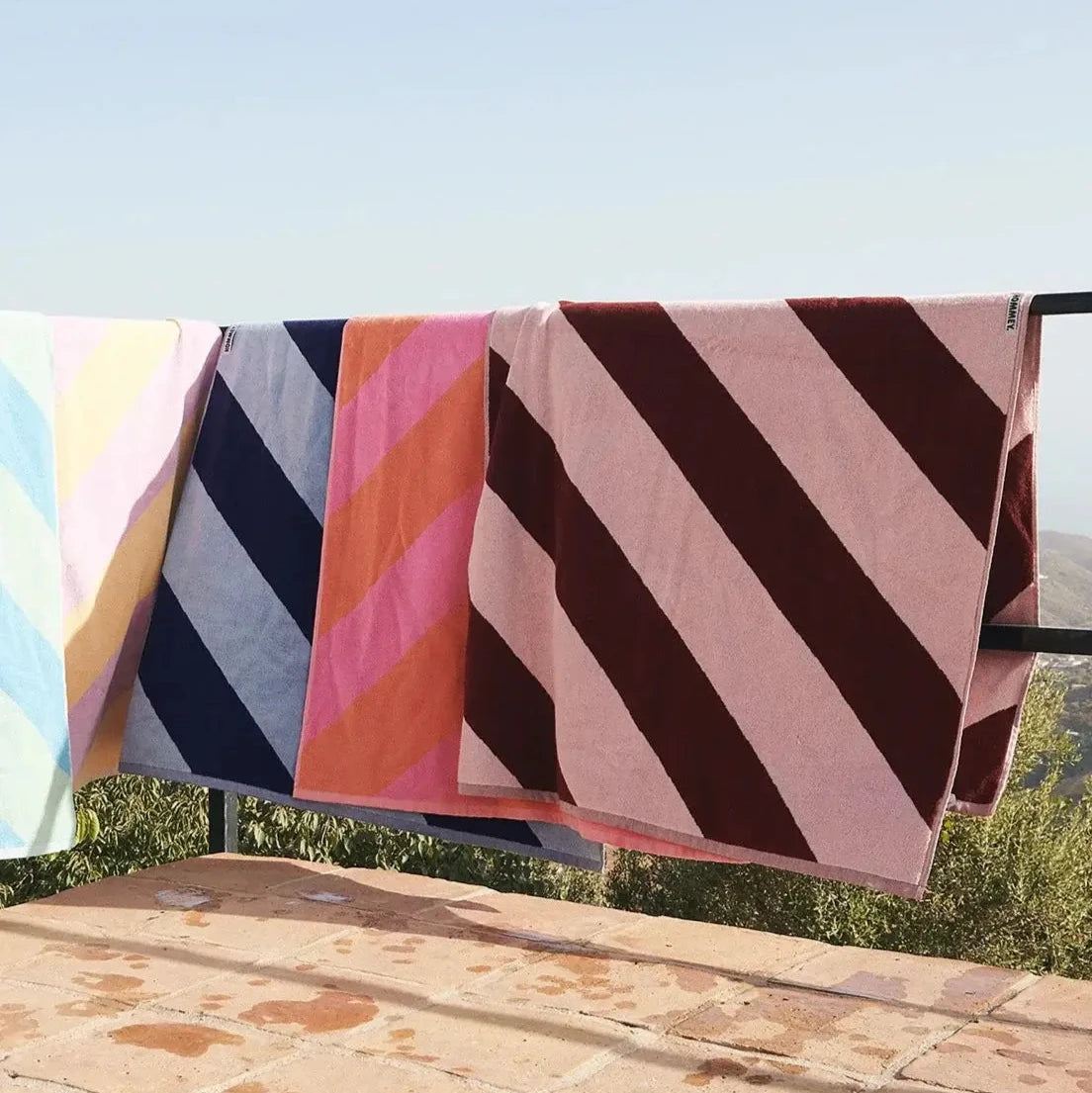 Beach/Bath Towel - Rocky Road Stripes-FurniturebyDesign.