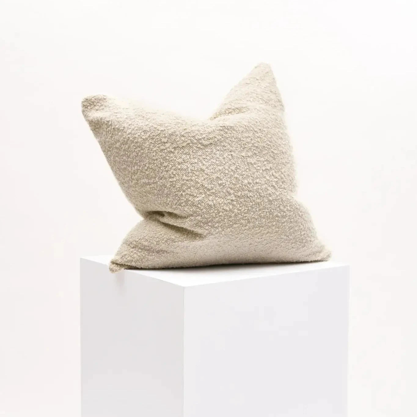 Big Boucle - Natural Cushion-FurniturebyDesign.