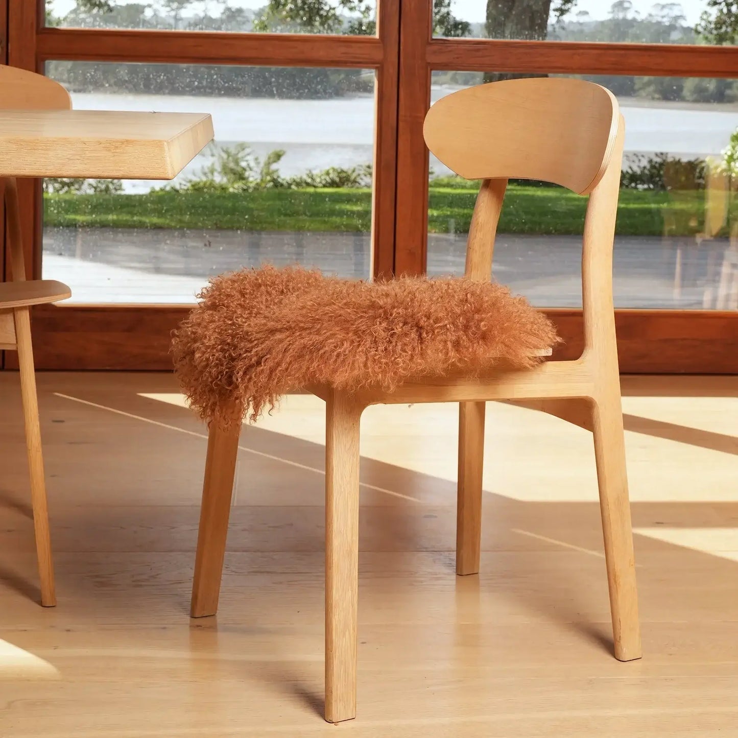 Tibetan Lambskin Seat Warmer - Caramel-FurniturebyDesign.