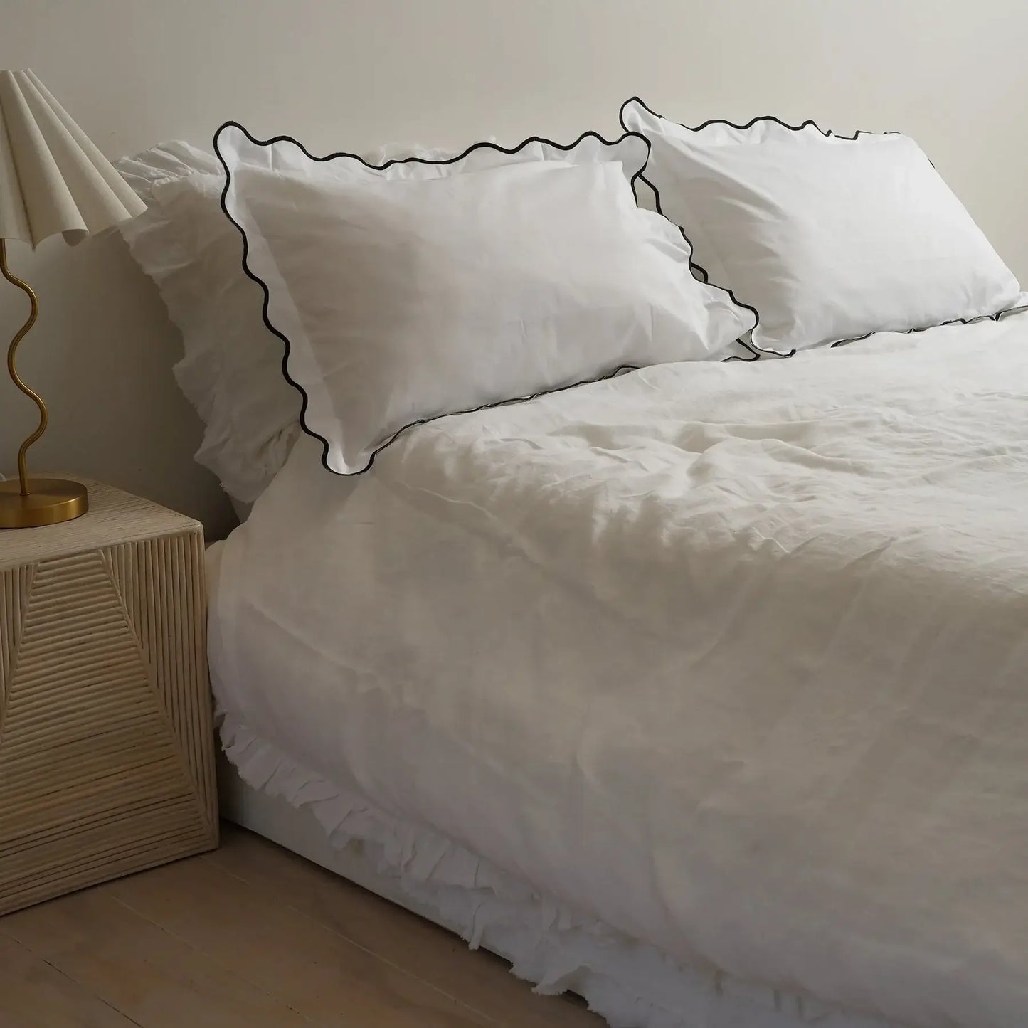 Celine Pillowcases - Black Trim-FurniturebyDesign.