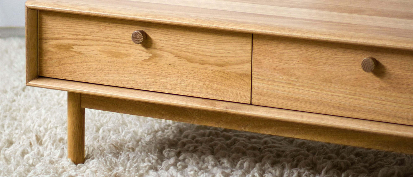 Rotterdam Coffee Table w/Drawers-FurniturebyDesign.