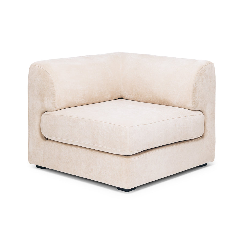 Harmony 4 Seater Corner Sofa Cream - Furniture by Design