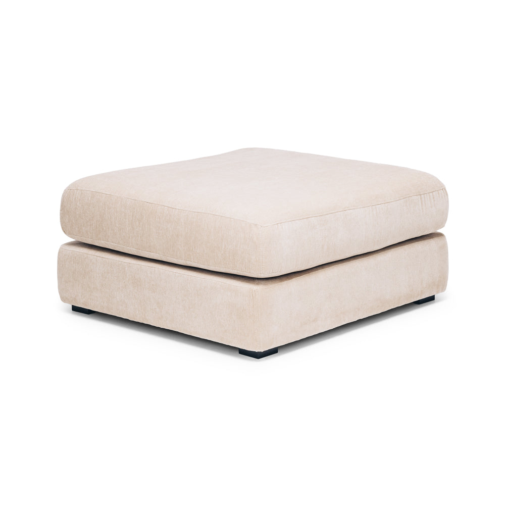 Harmony Ottoman - Sand Velvet