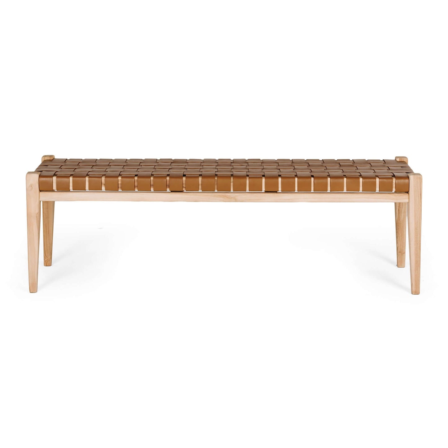Indo Bench - Saddle Brown-FurniturebyDesign.