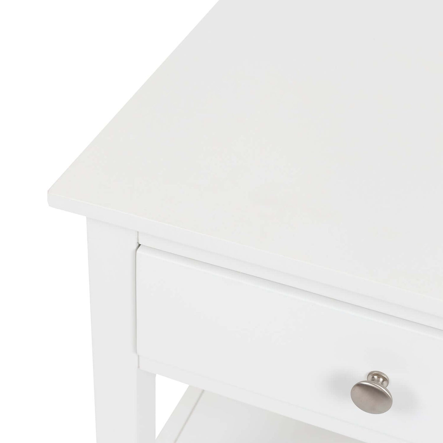 Jessica White 1 drawer Bedside